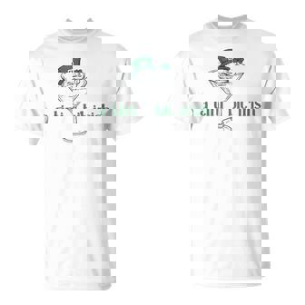 A Tiny Bit Irish Lucky Irish Girl Messy Bun Cocktail T-Shirt - Monsterry
