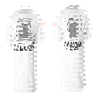 Tired Rat Let Me Sleep Rat Pajama T-Shirt - Monsterry