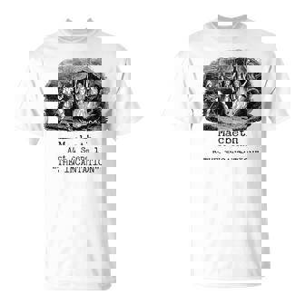 Tres Brujas Incantación Macbeth Shakespeare Literatura Camiseta unisex - Regaloses