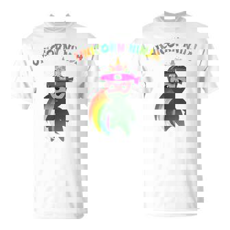 Unicorn Ninja Disguise Spy Girls Kids Teachers Squad T-Shirt - Monsterry
