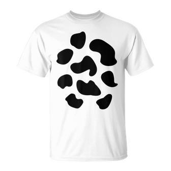 Vaca Disfraz Manchas Deaca Animal Carnaval Granjero Camiseta unisex - Regaloses