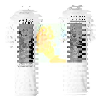 Van Gogh Black Cat With Sunflowers Cat T-Shirt - Thegiftio