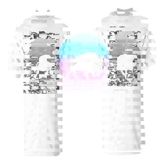 Vaporwave Bison Animal Aesthetique 90S Retro American Buffalo T-Shirt - Cadeauxyz