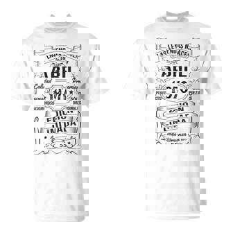 Vintage 1970 55 Años Las Leyendas Nacen En Abril 1970 Camiseta unisex - Regaloses