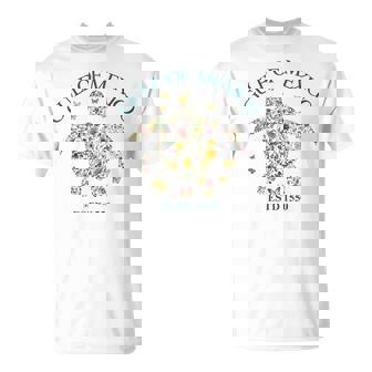 Vintage Gulf Of Mexico Est 1550 Floral Turtle T-Shirt | Mazezy