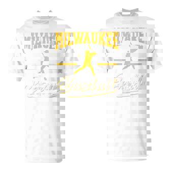 Vintage Home Run Milwaukee Baseball T-Shirt - Monsterry