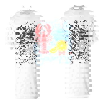 Vintage Tis The Season Summer Vibes Crawfish Season T-Shirt - Monsterry