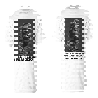 Viva La Evolucion Révolution Singe Nerd T-Shirt - Cadeauxyz