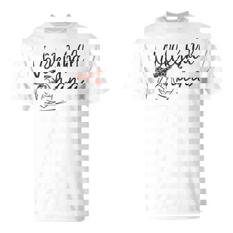 Volleyball Nana Leopard Mother's Day T-Shirt - Seseable