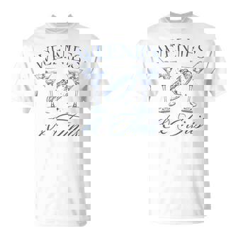 Weenies And Tinis Hot Dogs With Martini Cocktail Party T-Shirt - Monsterry
