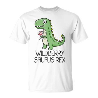 Wildberry Saufus Rex Dino Wildberry Lillet Summer Cocktail T-Shirt - Geschenkecke