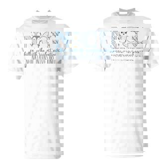 Winter NICU Nurse Cute Penguin Nurse NICU Holiday Christmas T-Shirt - Monsterry