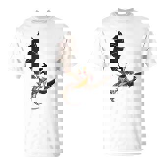 Witch Riding Dragon Tshirt Dragons Halloween Costume Shirt T-Shirt - Monsterry
