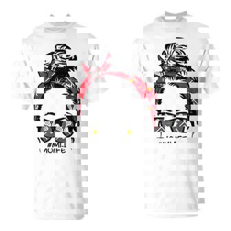 Woman Lacrosse Bandana Sunglasses Mom Life Mama T-Shirt - Thegiftio