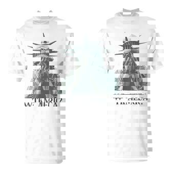 Wtf America Statue Of Liberty Cry T-Shirt | Seseable CA