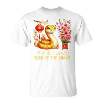 Year Of The Snake 2025 Lunar Chinese New Year Red Red T-Shirt - Geschenkecke