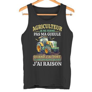 Débardeur Humour "Né Pour Conduire Un Tracteur" - Pour Agriculteur, Fan De Tracteur, Cadeau Drôle