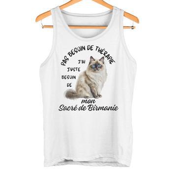 Débardeur Femme Original Avec Texte "Appelle-moi Chaton" - Gris Crème - GL BOUTIK
