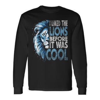 I Liked The Lions Before It Was Cool Vintage Men's T-shirt Back