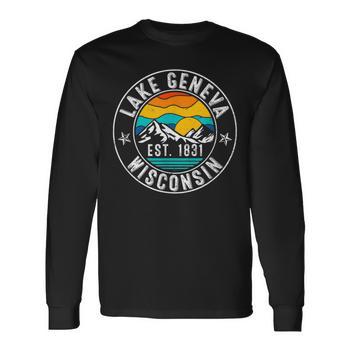 Sweat-shirt Lake Geneva Wisconsin - Marque Gildan, Taille M, Occasion Très Bon état