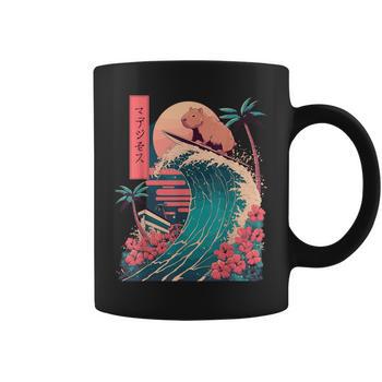 thumbnail image 2 of Langarmshirt Kinder Capybara Japan Surfen T-Shirt - Kanagawa Wave 2 of 13