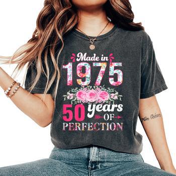 50 Ans Cadeau Né En Août 1975 Poster De 50e Anniversaire Sans Cadre - Journal « Back In 1975 Sweat Capuche Anniversaire