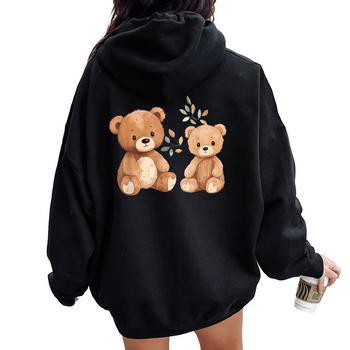 Lot de 2 vêtements pour ours en peluche de 15,2 à 20,3 cm, vêtements mignons à capuche pour animaux en peluche de dessin animé à faire soi-même
