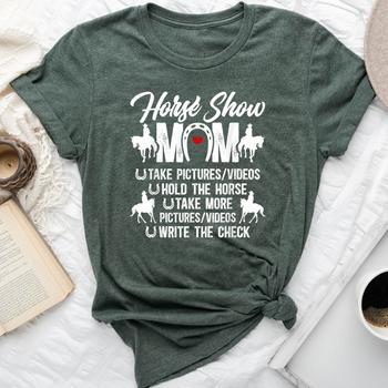 Horse Show Mom Definition Equestrian Mom Horse Show Mama T-Shirt