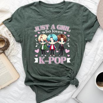 Maglietta Donna Korea K-Pop – Collo A V Con Scritta 'Why Hangul', Fan K-Drama E K-Pop - copertina