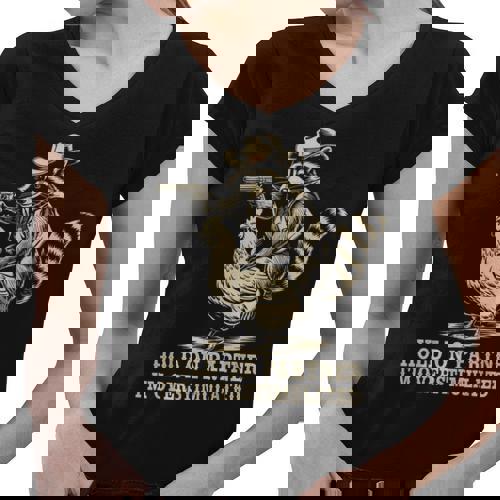 Vintage Western Raccoon T-Shirt - Funny Cowboy Design for Women - Raccsy