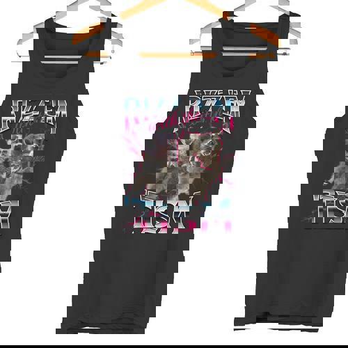 Autism Rizz Em With The Tism Meme Autistic Racoon Tank Top - Raccsy UK