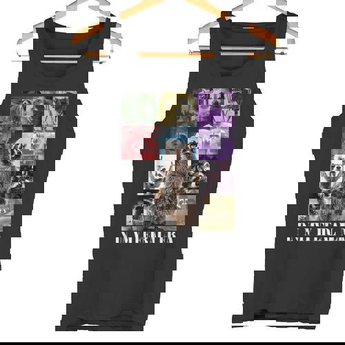 Feral Era Raccoon Meme Tank Top | Funny Graphic Apparel for All - Raccsy