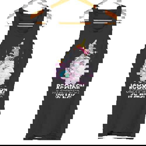 Raccoonicorn Tank Top for Raccoon Lovers - Quirky Unicorn Theme - Raccsy