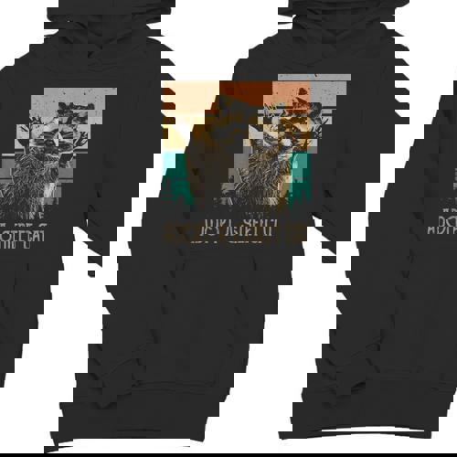 Adopt A Street Cat Unisex Youth Hoodie - Artsy Animal Design - Raccsy