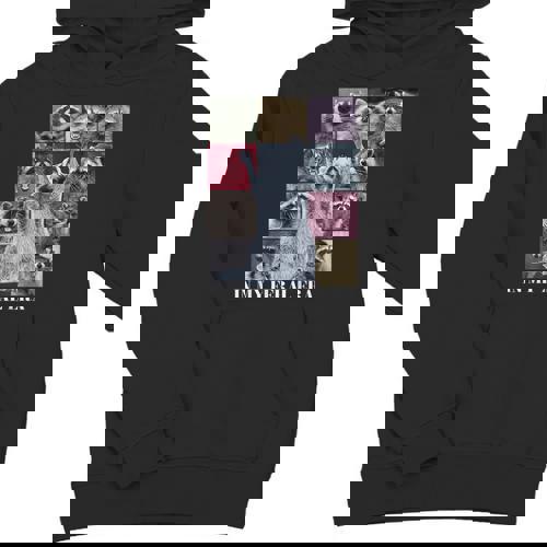 Feral Raccoon Meme Unisex Youth Hoodie - Fun Animal Print for Teens - Raccsy