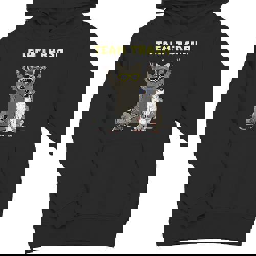 Team Trash Raccoon & Opossum Youth Hoodie - Fun Animal Gang Apparel - Raccsy
