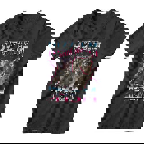 Autism Rizz Em With The Tism Meme Autistic Racoon Graphic Youth T-Shirt - Raccsy