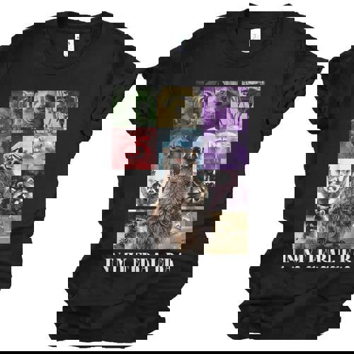 Feral Era Raccoon Unisex T-Shirt - Quirky Meme Style - Raccsy