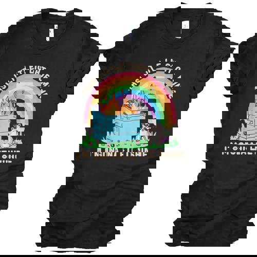 Groovy This Little Light-Of Mine Dumpster Fire Raccoon Unisex Jersey T-Shirt - Raccsy AU