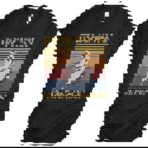 Pew Pew Madafakas Raccoon Lover Vintage Retro Unisex Jersey T-Shirt - Raccsy AU