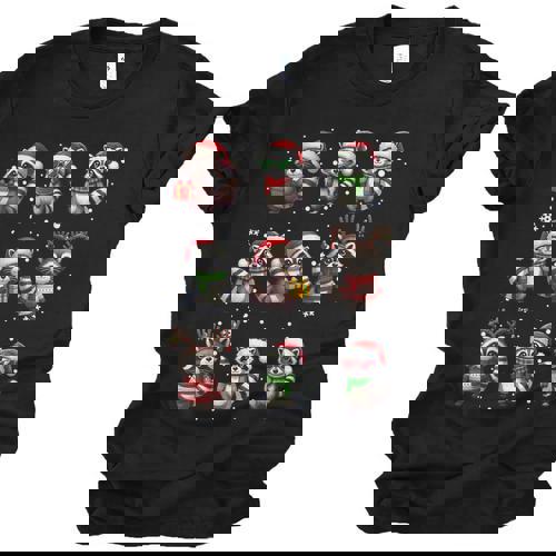 Raccoon Lover Christmas Light Pajama | Unisex Jersey T-Shirt - Raccsy