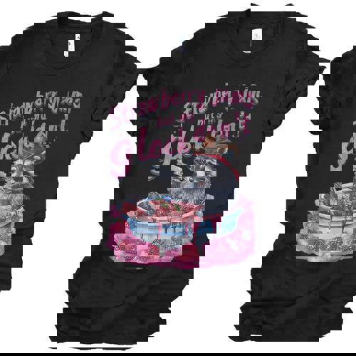 Strawberry Jams But My Dont Raccoon Unisex Jersey T-Shirt - Raccsy AU