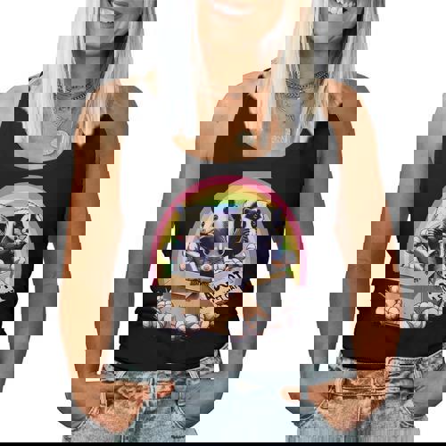 Adopt A Street Cat Retro Women’s Tank Top - Unique Wildlife Theme - Raccsy DE