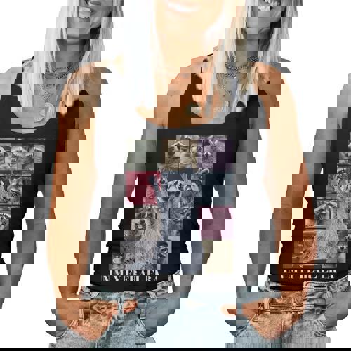 Feral Era Raccoon Meme Women's Tank Top - Fun & Unique Design - Raccsy