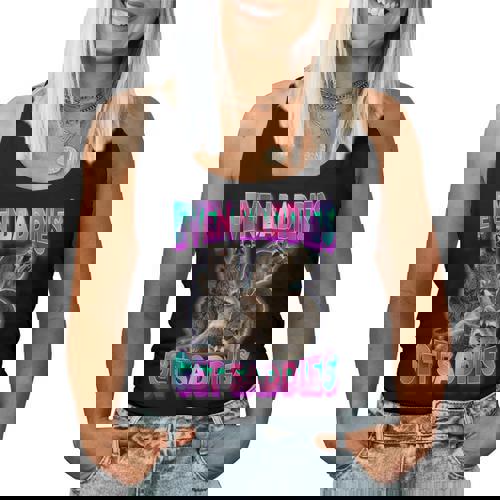 Oddly Specific Raccoon Meme Women’s Tank Top - Quirky Expression - Raccsy