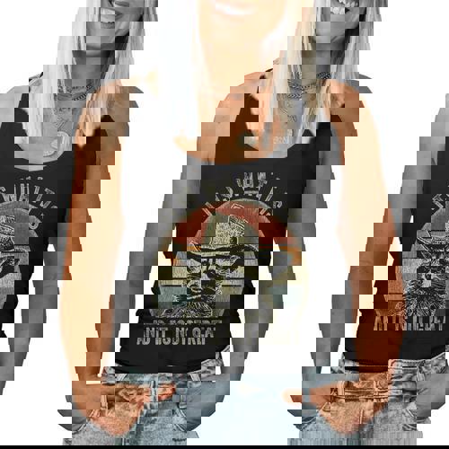 Raccoon Trash Panda Women's Tank Top - Fun & Quirky Design - Raccsy