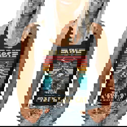 Raccoon Vintage Retro Tank Top - Women, Men & Kids - Raccsy