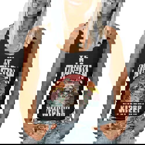 The Raccoon Whisperer Raccoon's Lover Vintage Retro Women Tank Top - Raccsy AU