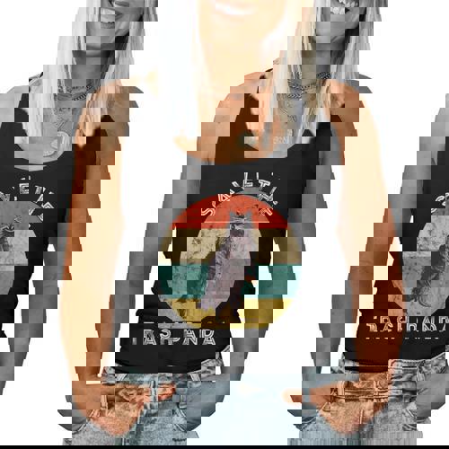 Save The Raccoon Retro Sunset Women's Tank Top - Raccsy