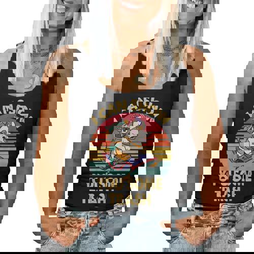 I Can Show You Some Trash Raccoon Vintage Lovers Women Tank Top - Raccsy